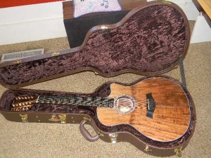 View the album Taylor GSCE 12-String, Secret Grafted Walnut Top, Set #28 - SOLD