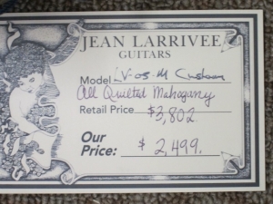 Larrivee Custom L-05E, ALL QUILTED MAHOGANY!