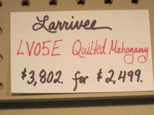 Larrivee Custom LV-05E, ALL QUILTED MAHOGANY! #3