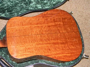 View the album Dana Bourgeois Country Boy, Deluxe, Figured Mahogany and Adirondack