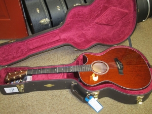 Taylor Custom GACE, Florentine Cutaway,  Rare Figured Mahogany!