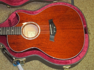 Taylor Custom GACE, Florentine Cutaway,  Rare Figured Mahogany!