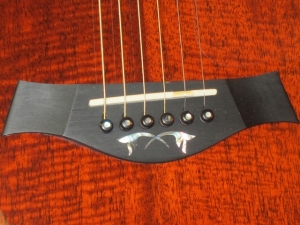 Taylor Custom GACE, Florentine Cutaway,  Rare Figured Mahogany!