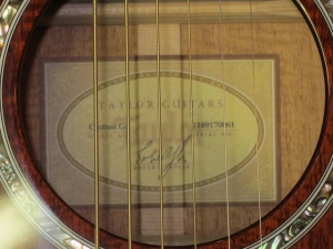 Taylor Custom GACE, Florentine Cutaway,  Rare Figured Mahogany!