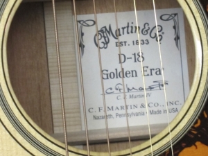 Martin D-18 Golden Era, 1934 re-issue
